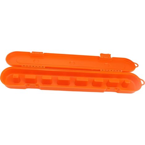 Boîte de Rangement de Chaîne de Tronçonneuse de Grande capacité Organisatrice en Plastique Chaîne de Scie électrique Case de Transport (Orange) (1/5)