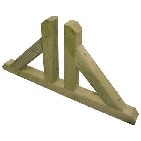 Piedino per Pannello Grigliato Legno di Pino Impregnato 60x4,5x30 cm da Giardino