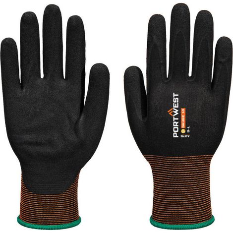 Guante de nitrilo GP Grip 18 liso/arenoso A375 XXL Negro (1/2)
