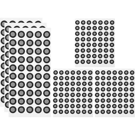 feuilles de marqueurs de numérisation, marqueurs réfléchissants, points de repère de référence pour scanner 3D-13.30X6.10X0.10CM-Black (1/4)