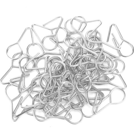 100 Anneaux de Suspension en Zinc pour Coussins Décoratifs, Rideaux et Accessoires Murales (1/5)