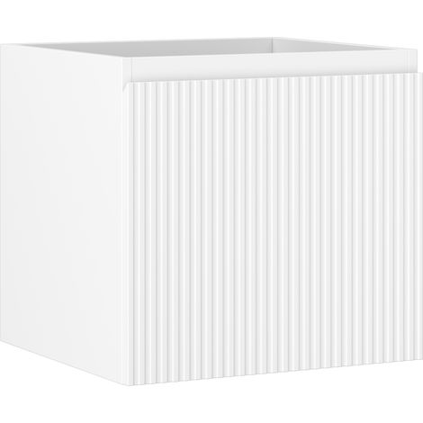 Mexen Rivel Badezimmerunterschrank 50 cm, 1 Schublade, geriffelt, weiß matt - 91A20-05047-1-BF01 (1/5)