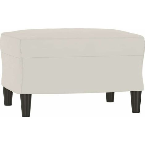 Panca crema 70x35x41 cm in Velluto vidaXL (1/5)