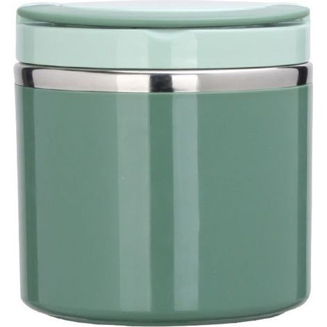 Contenant alimentaire isotherme en acier inoxydable de 650 ml (22 oz) – Contenant isotherme à large ouverture avec poignée (1/5)