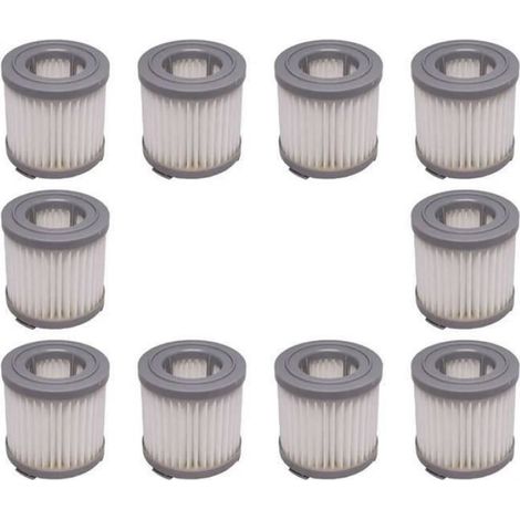 Accessoires Aspirateur - Filtre Hepa - Pour DeLonghi Colombina Evo XLM353 XLM355 XLM403 XLM405 XLM407 XLM408 XLM409 - 10 Pièces (1/4)