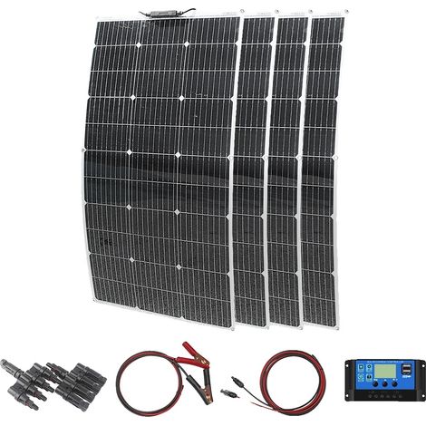 Panneau Solaire, Design Flexible, Haute Efficacité, Kit de panneau solaire 400w (1/2)