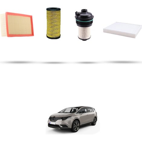 Kit tagliando 4 filtri compatibile con Renault Espace V 2.0 Blue dCi 190 139Kw dal 2021 (1/5)