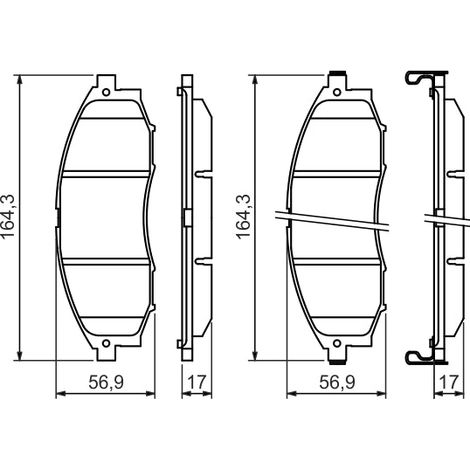 Kit de plaquettes de frein, frein à disque Bosch 0 986 494 152 NISSAN D1060VK10B (1/3)