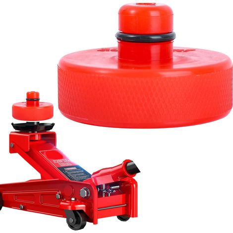 adaptateur de cric, en caoutchouc de rechange, en polyuréthane, pour Model 3 Y S X Jack Pad (rouge, 1 pièce) (1/5)