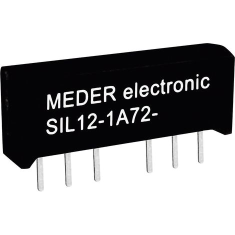 StandexMeder Electronics SIL12-1A72-71D Reed-Relais 1 Schließer 12 V/DC 0.5 A 10 W SIL-4