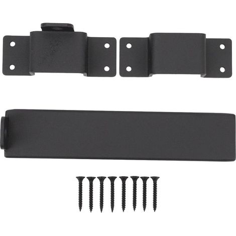 Loquet Coulissant - Acier Carbone - Pour Portail Clôture Grange Abri - 19 cm - Trou Cadenas 7 mm - 1 Pièce (1/5)