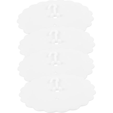 Ensemble de 4 crochets adhésifs pour rideaux lit, fixation au (1/5)