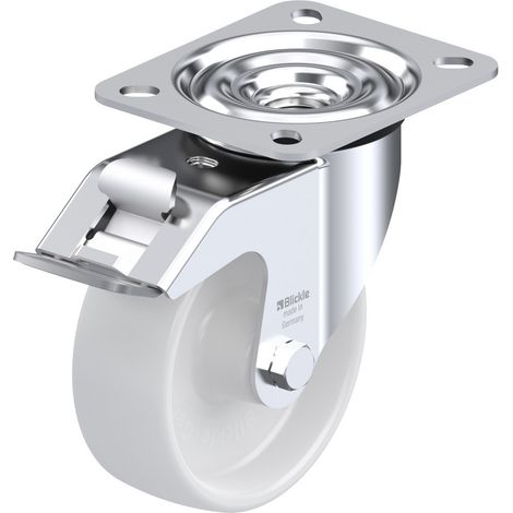 Blickle 298679 LE-PO 100G-FI Lenkrolle mit Feststeller Rad-Durchmesser: 100 mm Tragfähigkeit (max.):