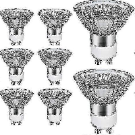8 Pack Gu10 50w ampoules halogènes 700lm 2700k Spot blanc chaud (1/3)