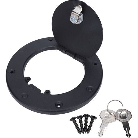Couvercle de bouchon de gaz verrouillable en métal, remplissage de réservoir de carburant de remplacement pour Jeep Wrangler TJ 1997 – 2006 (1/5)