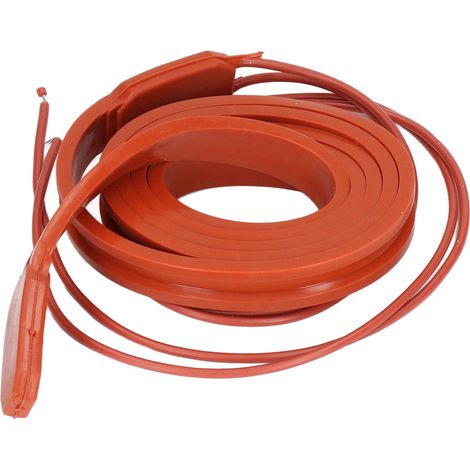 Silikon-Heizband, Heizgürtel, wasserdicht, 15 x 1000 mm, 75 W, 220 V Wechselstrom (1/5)