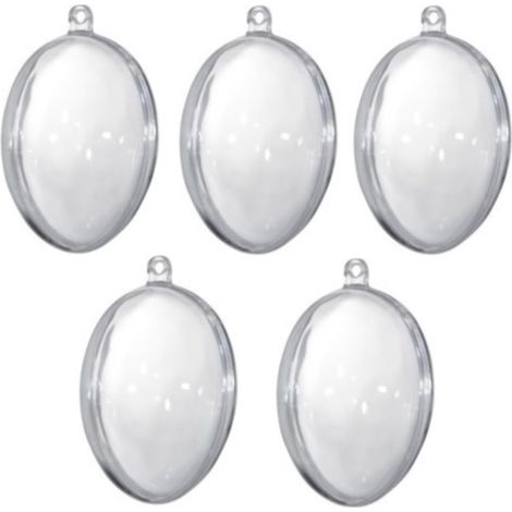 Uova in acrilico da 6 cm, 5 pezzi in una confezione (1/4)