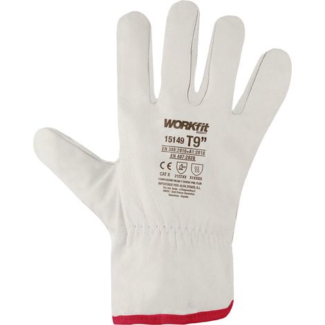 GUANTE CONDUCTOR WORKFIT PIEL VACUNO NATURAL TALLA 7 (1/3)