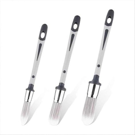 Lot de 3 pinceaux pour murs, 0,6, 0,8 et 0,95 pouces (outils pour la peinture des finitions). (1/5)