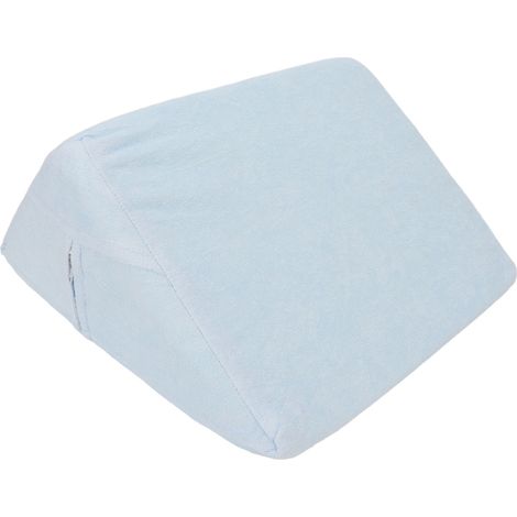 Coussin de retournement pour patient de 30 cm, coussin de soutien dorsal en mousse souple en forme de coin, bleu (1/5)
