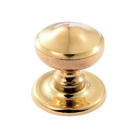 Ouvre&Déco – Pommeau de tirage porte d'entrée 70mm – Laiton poli brillant – Modèle Victorian – Accessoires inclus vis et clé alène