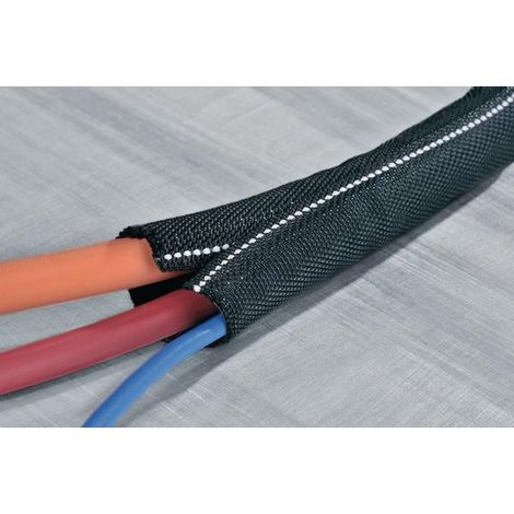 Hellermanntyton Twist-In-FR 38 funda negra y blanca