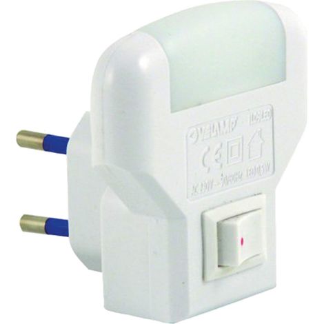 LUCE SPIA NOTTURNA A LED 2 led - colore bianco  - VELAMP