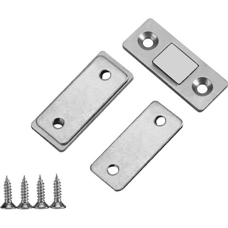 Ultradünner und robuster magnetischer Türverschluss für Möbel, Schränke und Regale, inklusive Schrauben