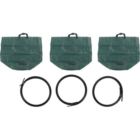 Sacs De Déchets De Jardin, Sacs De Déchets De Jardin Réutilisables Solides Et Pratiques (80 Gallons, Paquet De 3) (1/5)