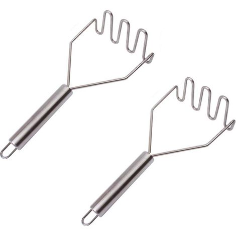 2 Kartoffelstampfer, robuste Ausführung aus Edelstahl (1/3)