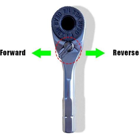 Clé À Cliquet - 1/4 Pouce - Acier Inoxydable - Pour Réparation Et Entretien - 1 Pièce (1/3)