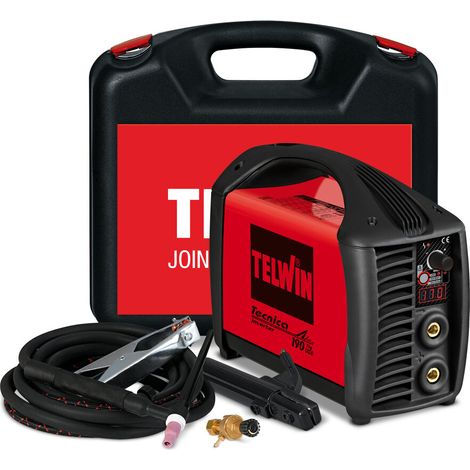 SALDATRICE TIG MMA TECNICA TIG 190 DC VRD LIFT INVERTER + ACCESS. TELWIN 816220 (1/2)