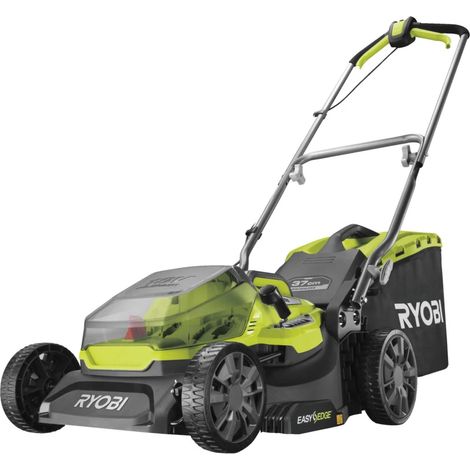 RYOBI - Rasaerba RYOBI 18V LithiumPlus Brushless, taglio 37 cm - 1 batteria da 5,0 Ah - 1 caricabatterie rapido - RY18LMX37A-150, verde