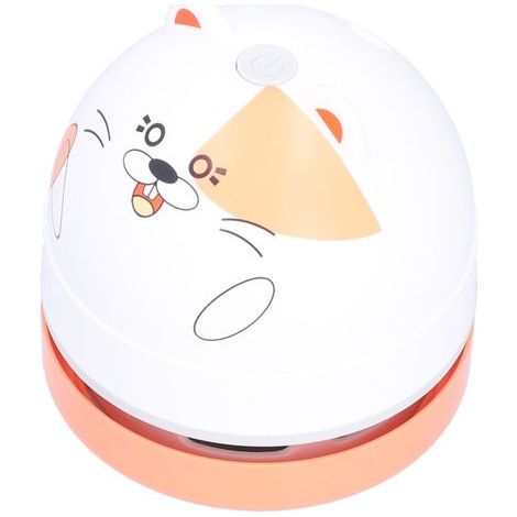 Niedlicher Tischstaubsauger mit Tiermotiv, USB-Ladefunktion, Mini-Staubfänger für Kinder, Hamstermuster (1/5)