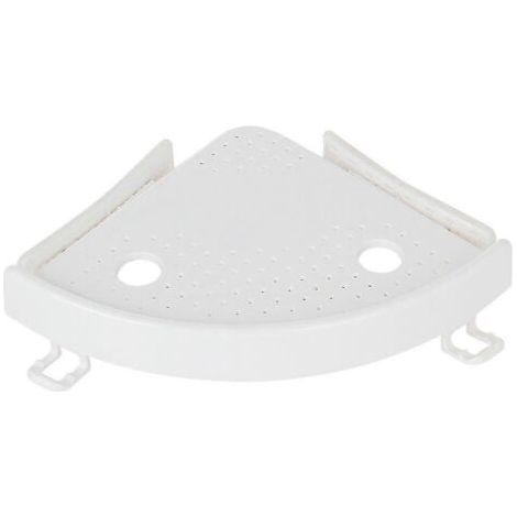 Étagère de douche d'angle, étagère de rangement de douche à ventouses, sans perçage, crochets de rangement de douche amovibles (1/5)
