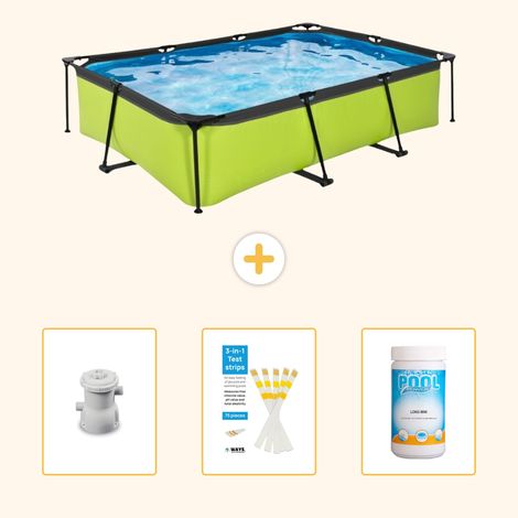 Exit-toys Piscine Exit Rectangulaire - 300x200x65 cm - 4-pièces SCB73 (1/5)