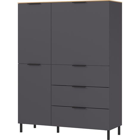 Buffet haut moderne 3 portes/3 tiroirs Arizona