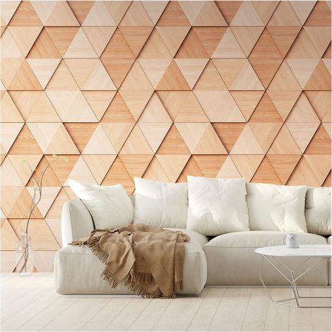 Sfondo fotografico Profhome 382881 Carta da parati TNT goffrata a caldo liscia 3D opaca beige marrone-chiaro bianco-perla 3,71 m x 2,8 m (1/5)