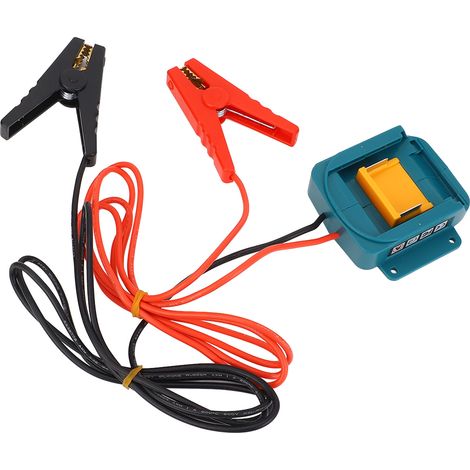 Adaptateur de démarrage portable en plastique ABS pour batterie auto, câble booster compatible BL1815 BL1820 BL1830 BL1840 BL1850 BL1860 BL1845 BL1890 (1/5)