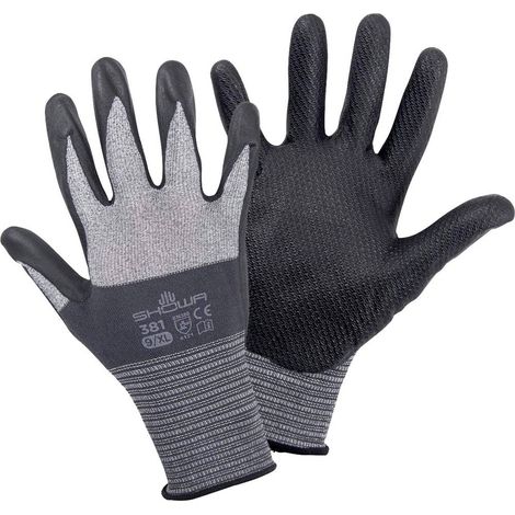 Showa 4704 381 Gr.L Fibre élasthane, Nitrile Gants de montage Taille: 8, L EN 388 CAT II 1 paire(s) (1/8)