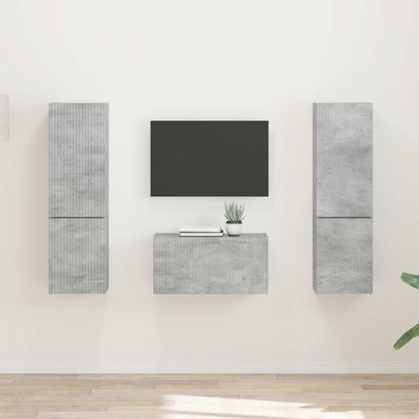 TV-Schrankset 5 pcs Beton Grau Holzwerkstoff