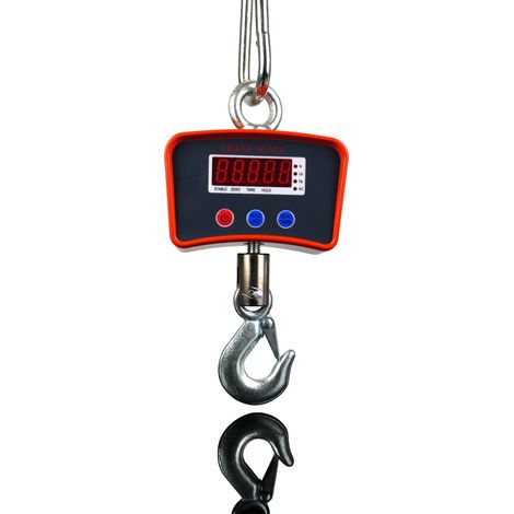 Balanza electrónica de gancho de 1 tonelada (1000 kg), balanza de gancho, balanza industrial con pantalla de peso PRO H1000 (1/5)