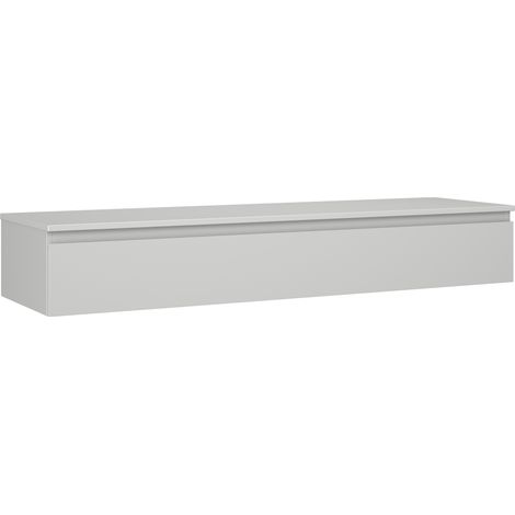 Mexen Orio Badezimmerschrank für Waschbecken 160 cm mit Arbeitsplatte, 1 Schublade, grau matt - 91A10-16023-1-BFC62 (1/5)