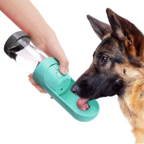 Bouteille d\'eau chien Pratique pour marcher et voyager ★ S\'applique également à d\'autres animaux domestiques tels que les chats et l (1/4)