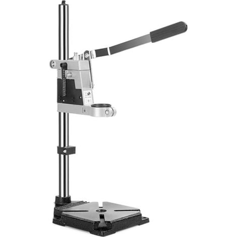 Applicable Support de perceuse réglable pour perceuse manuelle avec base en fonte, compatible avec perceuses électriques de 38 à 42 mm, support antidérapant pour perçage du bois et du métal, (trou si (1/5)