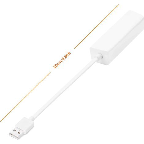 Améliorez facilement les performances de votre réseau : cet adaptateur USB 2.0 vers Ethernet offre des performances Ethernet rapides pour répondre à tous vos besoins de transfert de fichiers. (1/4)