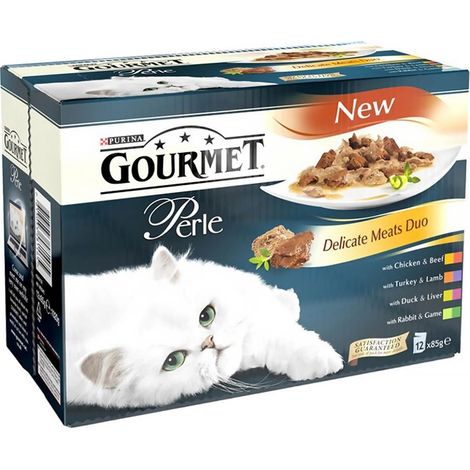 Gourmet Pearl Delicate Meat Duos 12Pk 85g PK4 - 718781