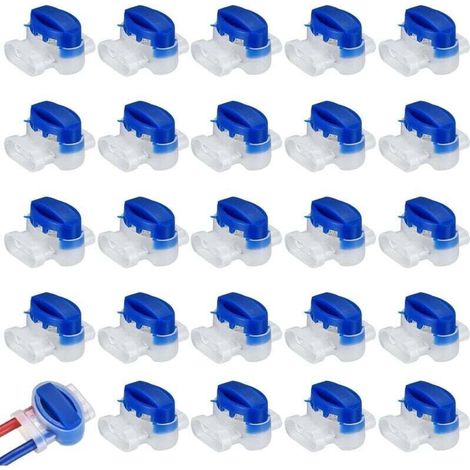 25 connettori per cavi per robot tagliaerba, connettori per cavi riempiti di resina, raccordi riempiti di gel per robot tagliaerba da giardino -Crezuo