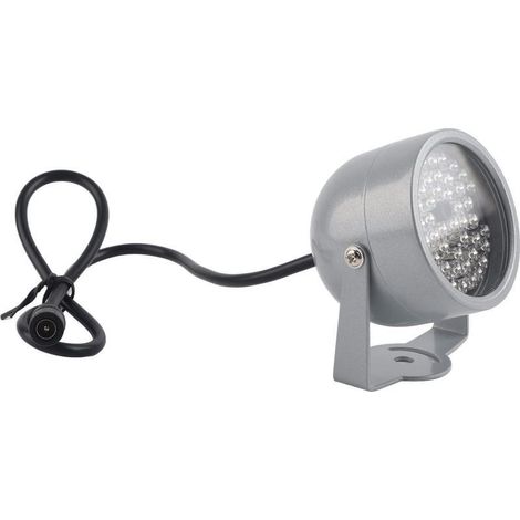 Illuminateur IR, 48 LED lumières sécurité projecteur infrarouge lumière vision nocturne étanche CCTV remplissage caméra parking domestique nuit (1/5)