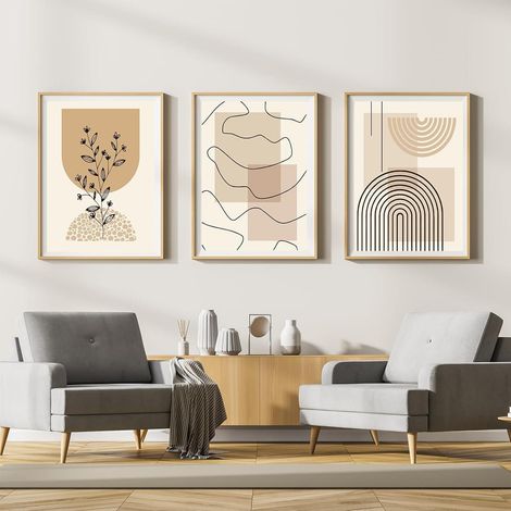 Leinwandbilder Kunstposter Wandbilder 3PCS-50x70cm Geometrie 3 (1/5)
